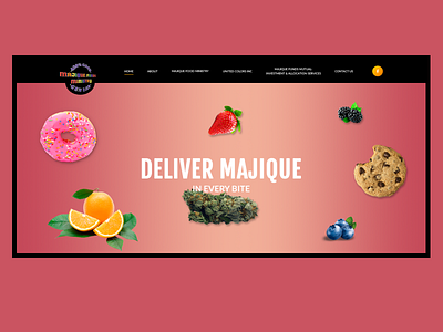 Majique Food Ministry business design ui ux web website design