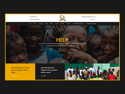 ONG Golden Heart ui ux web website design