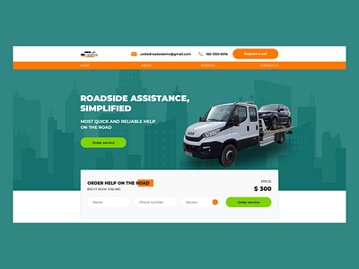 United Towing RR business design ui ux web website design