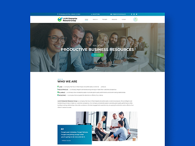 LAM Enterprising Resource Group business design ui ux web website design