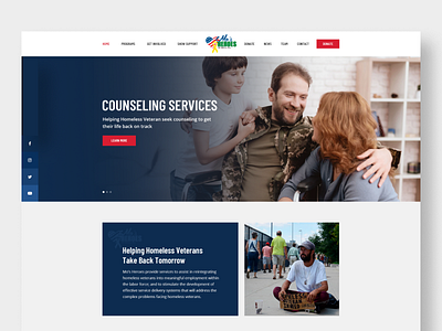 Mo's Heroes clean design ui ux web website design