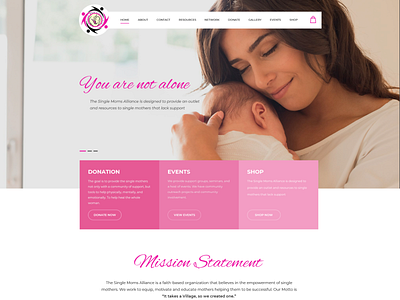 Single Moms Alliance design ui ux web website design