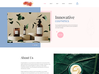 DomDiamond Cosmetics business clean design ui ux web website design