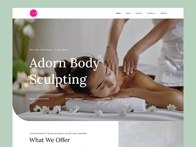 Adorn Body Sculpting LLC business clean design ui ux web website design