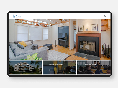 Real Estate Compamy architecture business clean design real estate ui ux web website design