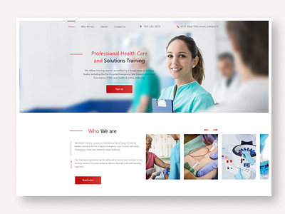 Professional Health Care and Solutions Training courses healthcare medicine training ui ux web website design