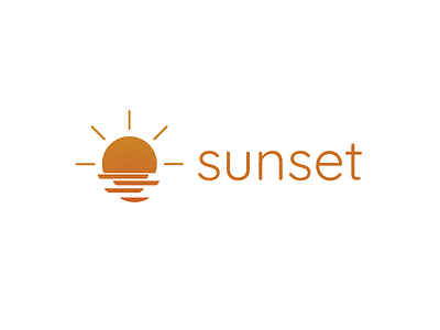 Sunset Logo brand brand design branding design logo logo design logotype photoshop sun sunset