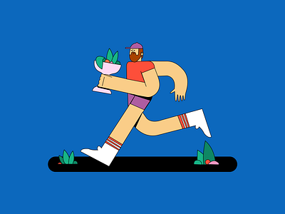 run illustration