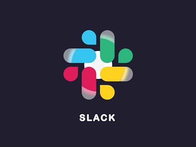 Icon Design - Slack design glassmorphism graphic design icon icondesign iconography illustration illustrator logo