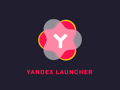 Icon Design - Yandex Launcher design glassmorphism icon icondesign iconography illustration illustrator logo vector