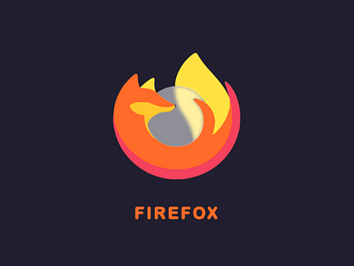 Icon Design - Firefox branding flat glass glassmorphism graphic design icon icon design illustration logo logo design redesign transparent ui