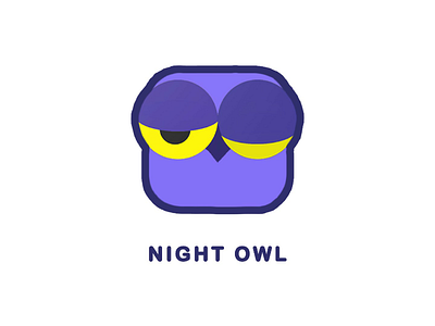 Icon Design - Night Owl artwork icon icondesign iconography illustration