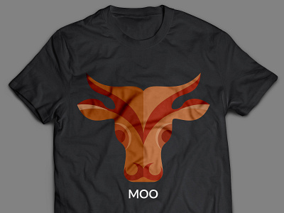 Moo T Shirt Design apparel best tshirt design design flat illustration illustrator minimal minimal tshirt design red tshirt design t shirt design t shirt design ideas t shirt design ideas 2020 tshirt design vector