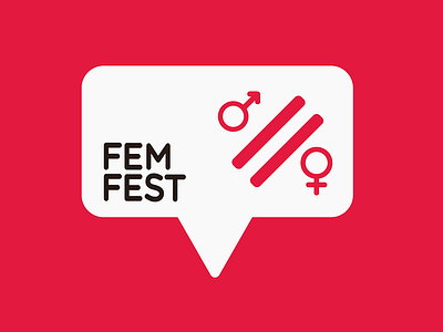 FemFest branding design illustration logo