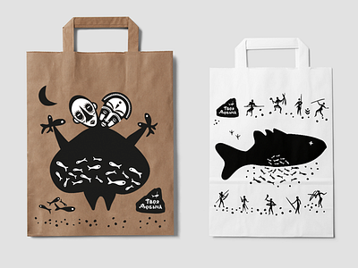 "Your Catch" fish packaging bag branding design fish illustration packagedesign packaginig