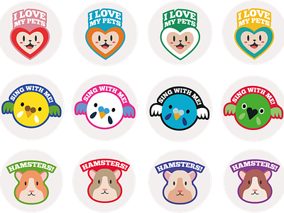 stickers for "pet TRANSPORT" branding design illustration packagedesign packaginig pets