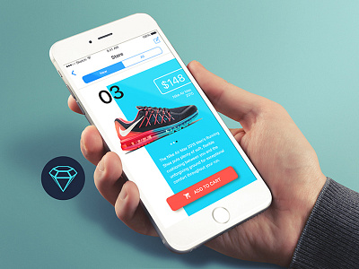 Shoes Store - Day15 My Free UI/UX SketchApp Training daily ui day100 day15 free nike shoes sketchapp store ui ui challenge ux