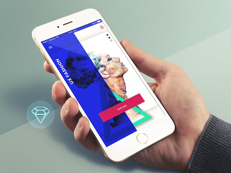 Welcome Screen - Day20 My Free UI/UX SketchApp Training by Serhiy ...