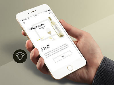 Wine Store Card - Day36 My Free UI/UX SketchApp Challenge