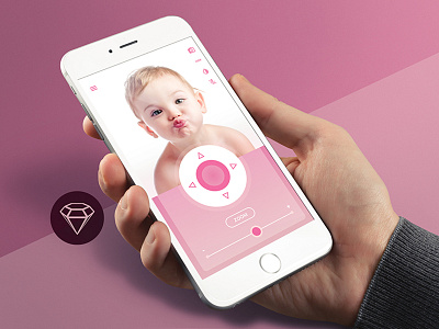 Baby Monitor - Day46 My Free UI/UX SketchApp Challenge