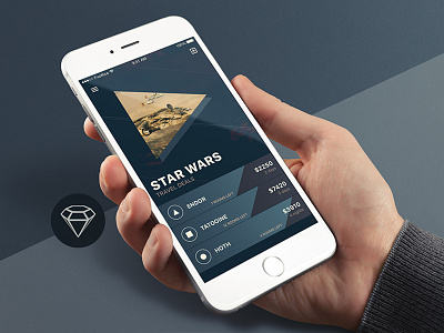 Travel Deals Star Wars - Day47 My Free UI/UX SketchApp Challenge