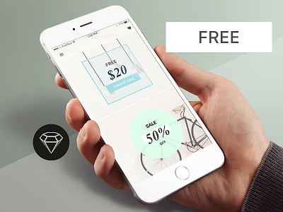 Store Discounts - Day62 My UI/UX Free Sketch App Challenge