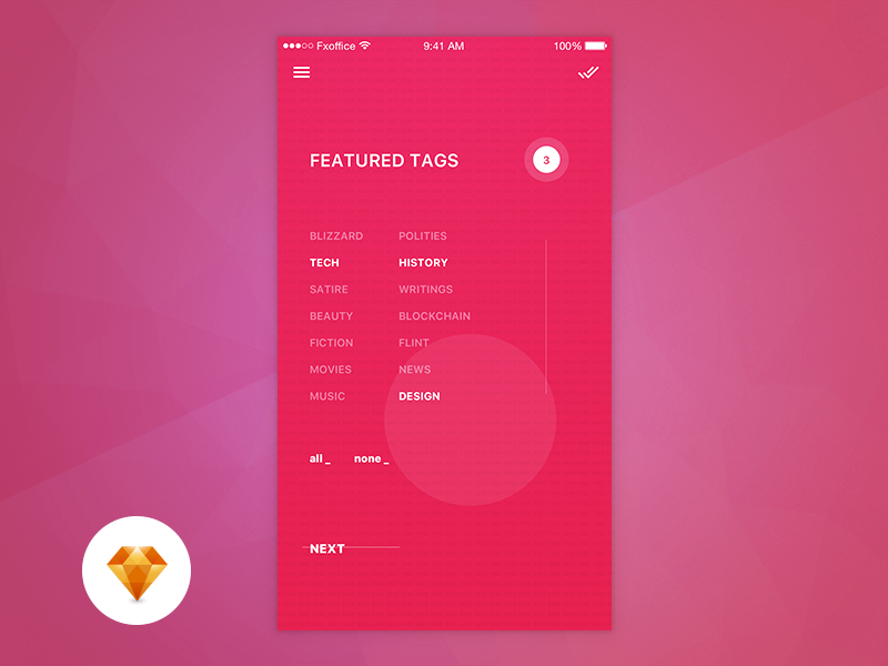 News Explorer - Day73 My UI/UX Free Sketch App Challenge by Serhiy ...