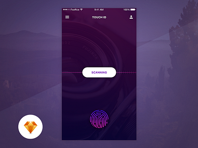 Touch ID - Day85/100 My UI/UX Free SketchApp Challenge app daily ui free sketch sketchapp touch touch id ui ui design ux