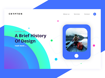 Crypton - landing for creative agency v.3