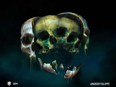 Skull Share 004 cover art graphic graphic art illustration photo composite photo editing photoshop skull skull art skulls