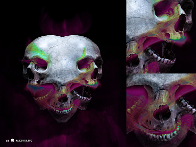 SkullShare 018 - Opinions album cover cover art effects graphic graphic art illustration ipadpro morbid photo composite photo composition photoshop procreate skull skull art skulls