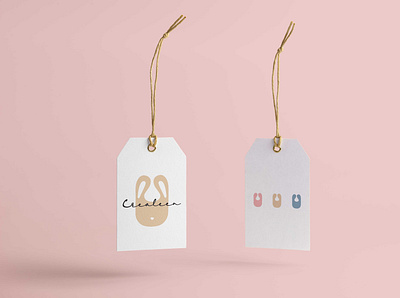 Crealeen Tag branding flat illustration logo