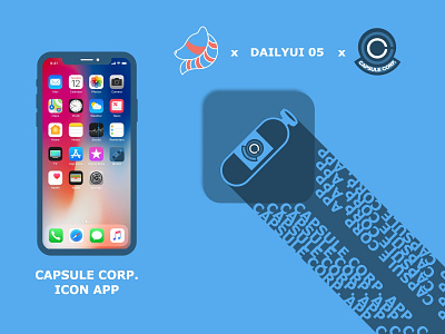 DailyUI 05 - Icon App ( Capsule Corp. ) adobeillustator adobexd app challenge graphics icon logo uidesign vector