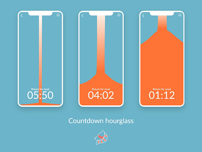 DailyUI 014 - Countdown adobexd challenge countdown timer dailyui graphics hourglass interfaces uidesign