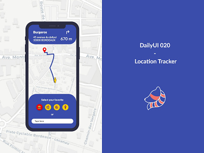DailyUI 020 - Location tracker adobexd app challenge dailyui design graphics interfaces location location app ui uidesign