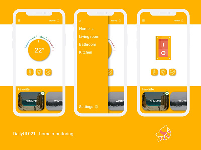 DailyUI 021 - Home monitoring