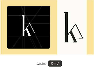 Logo branding ( letter K + A ) Concept