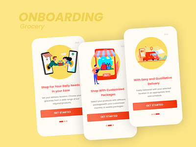 Onboarding Grocery app design app designer groceries grocery grocery app grocery online grocery store grocery ui design onboarding onboarding illustration onboarding screen onboarding ui uidesign