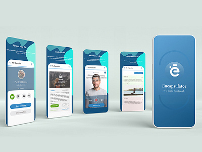 Encapsulator-Digital Time Capsule app design app screen ui capsule digital time encapsulator mobile app screen design soft theme soft ui time ui uiux uiux design