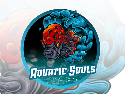 Aquatic Souls -logo aquatic fish branding fish logo logo logo design pictorial mark