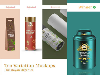 Tea Variation Mockups- Branding