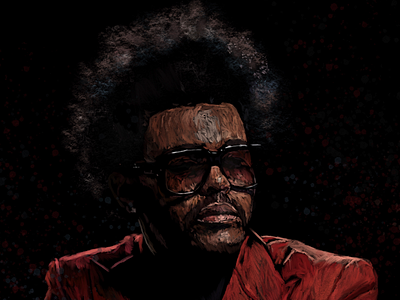 The Weeknd digital paint illustration procreate the weeknd