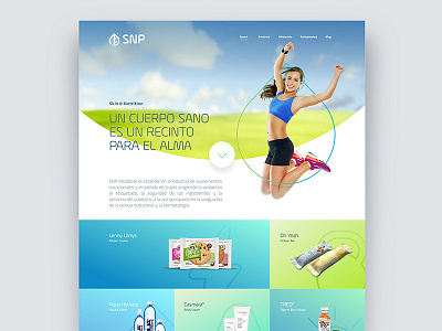 Skin & Nutrition — UX design healthy interface salud ux