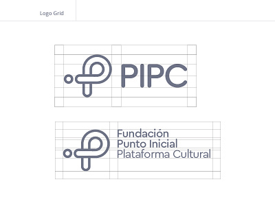Fundacion Punto Inicial brand design grid identity logo