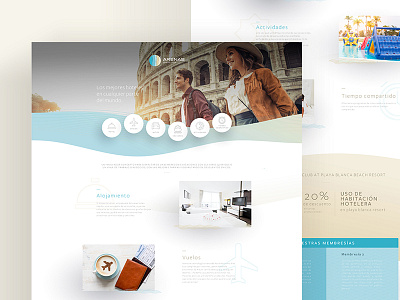 Arenas Travel Club — Landing Page design interface landing landingpage web