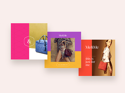 Handbags store — Me&Me branding brandsystem instagra layouts system visual