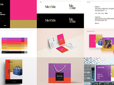 Handbags store — Me&Me bags brandbook cards guidelines id identity style styleguide visualguidelines
