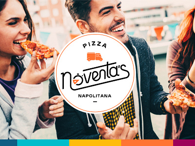 90's Pizza Napolitana — Propuesta 01 90s brand branding food identity letter pizza truck type typogaphy
