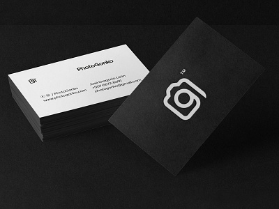 PhotoGonko® — Card Design brand branding card icon identity logotype photographer tarjeta type typography