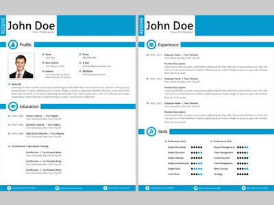 Clean Resume Design a4 clean creative curriculum vitae cv graphic designer resume new print professional profile resume resume template work work experience